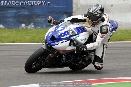 2008-05-11 Monza 2257 Supersport - Ruggero Scambia - Triumph 675